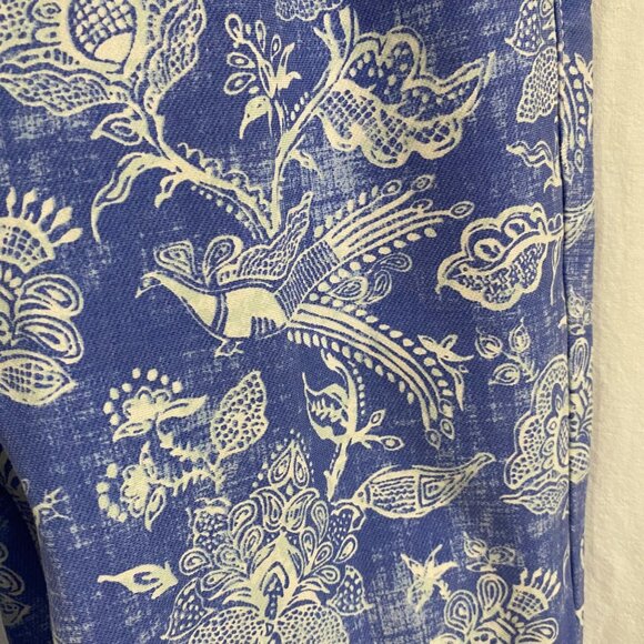 J. McLaughlin Lexi Blue White Mini Buenavista Jean Size 8 - Picture 5 of 10